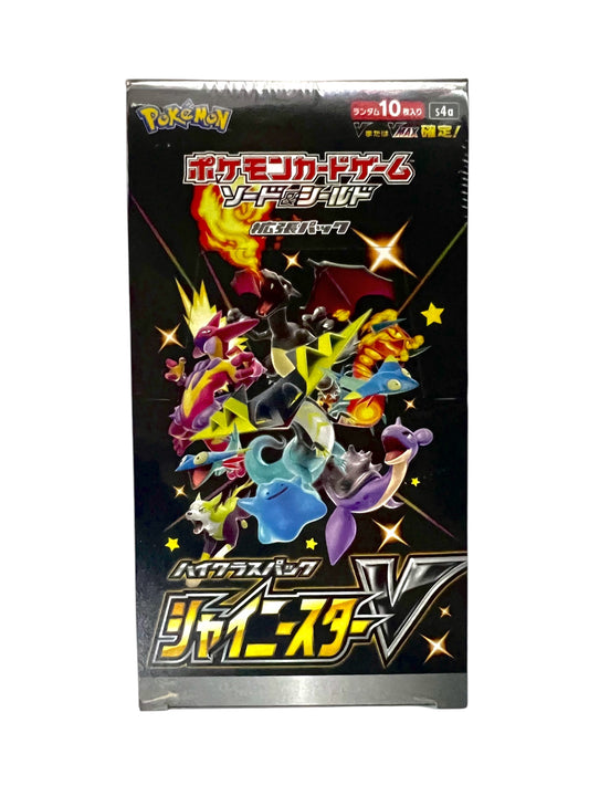 Pokémon寶可夢(日文版) TCG 擴充包 - 劍&盾「閃色明星V」S4A(盒裝10包/每包10張卡)