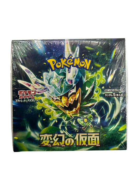 Pokémon寶可夢(日文版) TCG 擴充包 - 朱與紫 「變幻假面」SV6 (盒裝30包/每包5張卡)