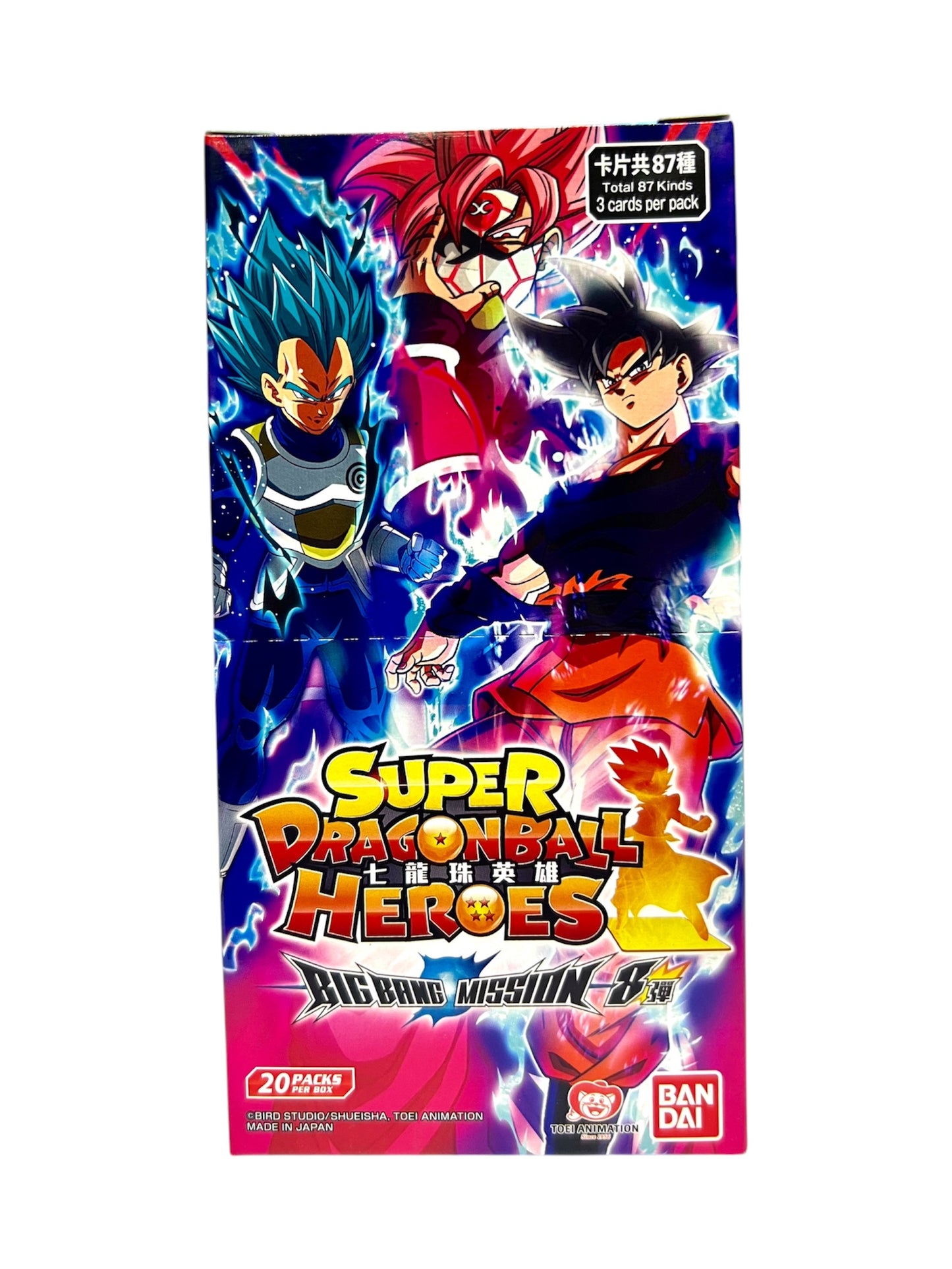 龍珠英雄卡 SDBH Super Dragon Ball Heroes Big Bang Mission 8 擴充包 原盒未開封 (20包)