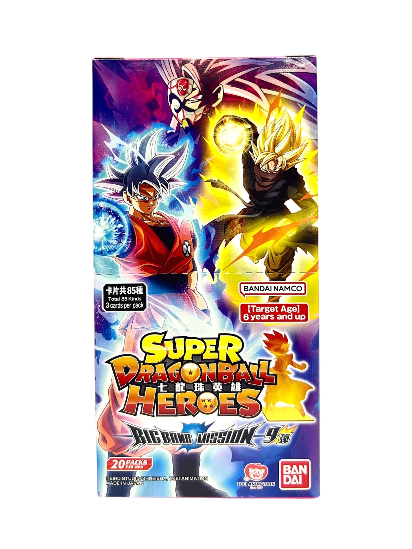 龍珠英雄卡 SDBH Super Dragon Ball Heroes Big Bang Mission 9 擴充包 原盒未開封 (20包)