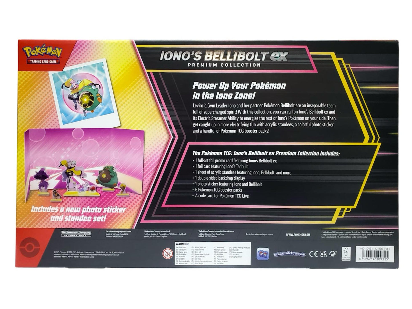 Pokémon TCG English ver. IONO'S BELLIBOLT ex PREMIUM COLLECTION