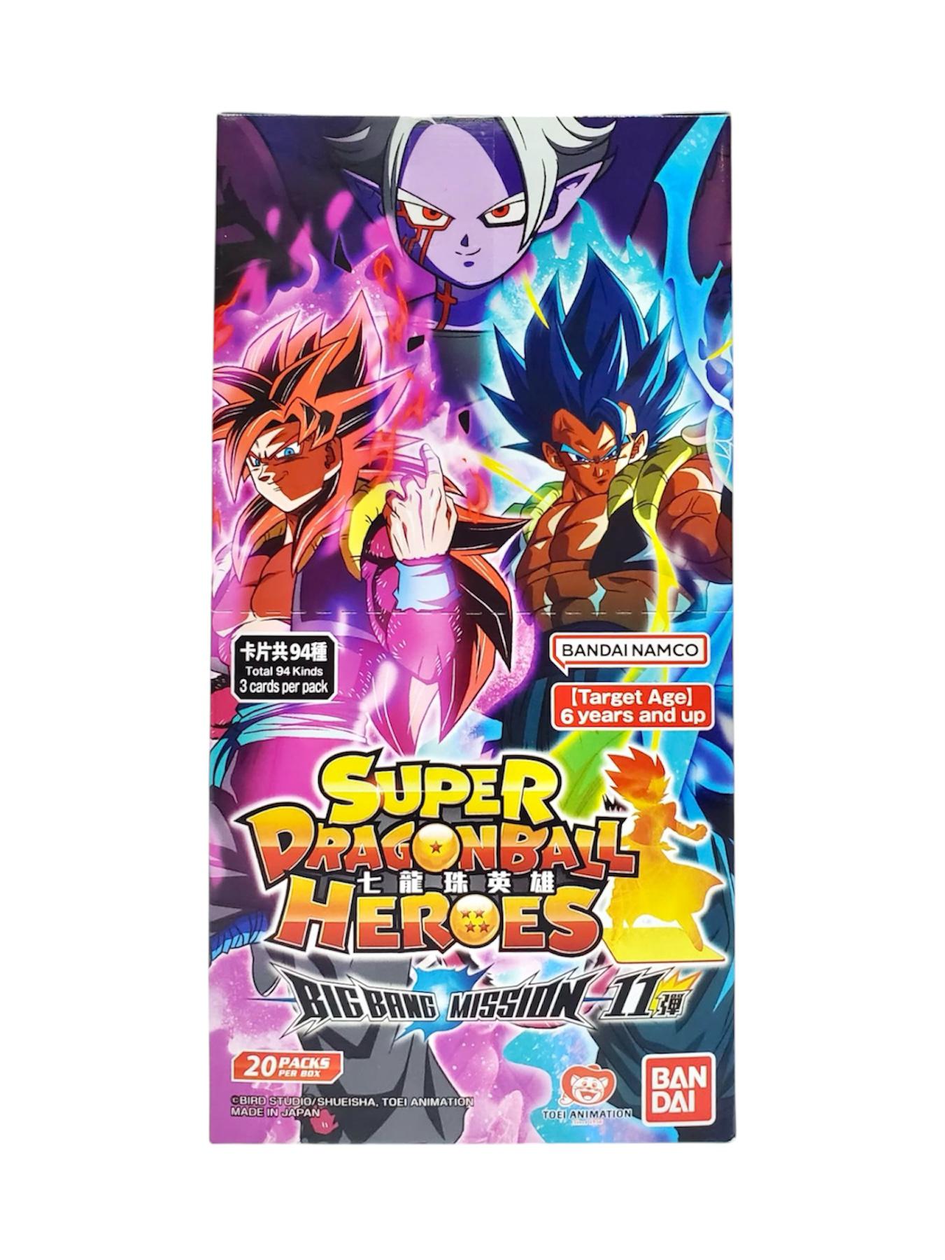 龍珠英雄卡 SDBH Super Dragon Ball Heroes Big Bang Mission 11 擴充包 原盒未開封 (20包)