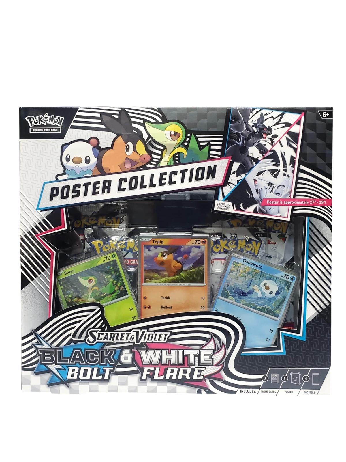 Pokémon TCG English ver. Scarlet & Violet : SV10.5 Black Bolt & White Flare Poster Collection