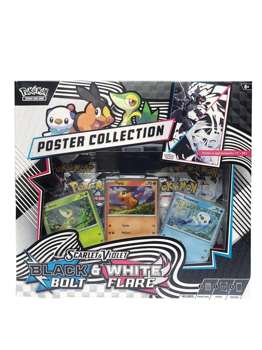 Pokémon TCG English ver. Scarlet & Violet : SV10.5 Black Bolt & White Flare Poster Collection